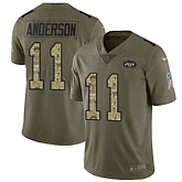 Nike Jets 11 Robby Anderson Olive Camo Salute To Service Limited Jersey Dzhi,baseball caps,new era cap wholesale,wholesale hats